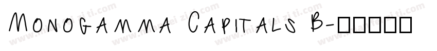 Monogamma Capitals B字体转换